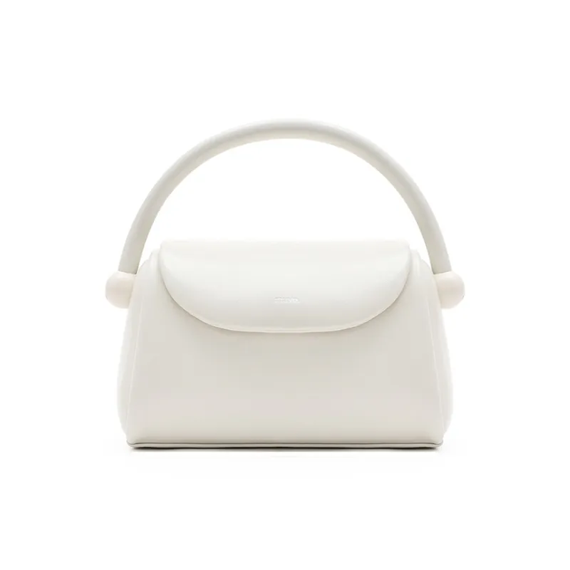 MUVA Cow Leather Crossbody Handbags Medium Size Women's Party Red/Milkshake White/Moonrock Silver-2