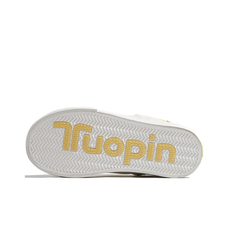 TUOPIN Pie Shoes Anti Slip Wear Resistant Low Top Skateboard Shoes Women's Lemon-3