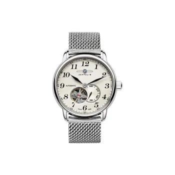 ZEPPELIN Piaget Collection Automatic Mechanical Movement Men's Watches Watch 40 White Dial Stainless Steel Watchband