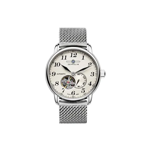 ZEPPELIN Piaget Collection Automatic Mechanical Movement Men's Watches Watch 40 White Dial Stainless Steel Watchband