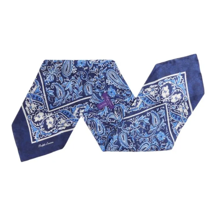 Ralph Lauren Purple Label Silk Scarves Women's Blue-1