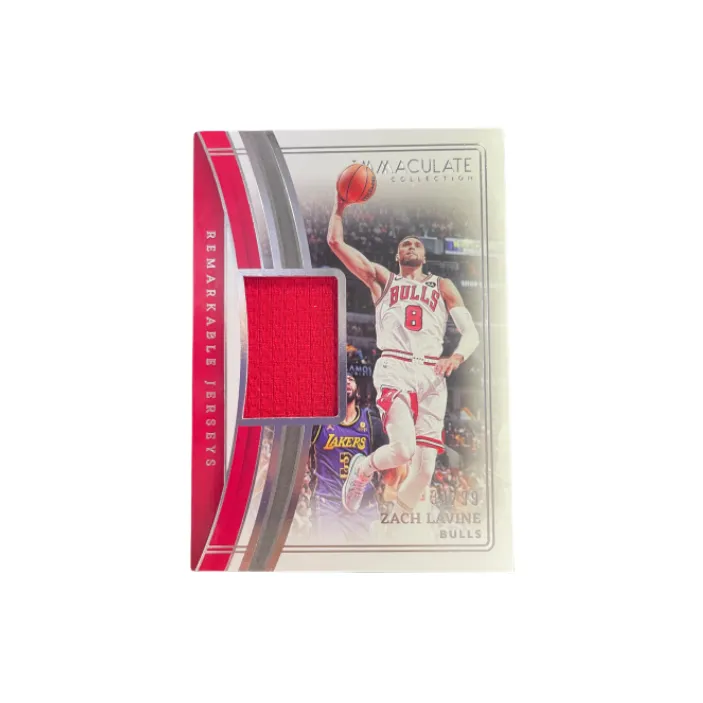 PANINI Zach LaVine 2022 23 Immaculate Bulls, Game Worn Jersey Cut, Material Card 34/99 Sports Cards 1 Pc-0