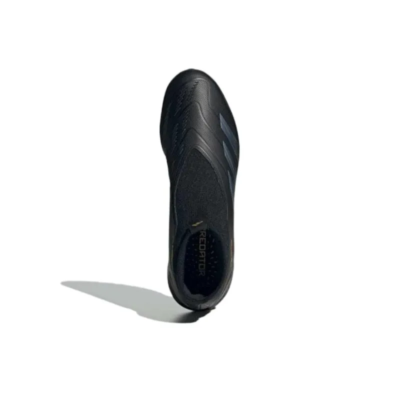Adidas Predator League Laceless Turf Core Black Carbon Gold Metallic-3