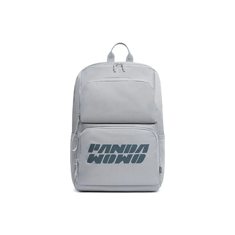 HLA Panda Wowo Series Polyester Backpacks Laptop Bags Backpack Regular Unisex Gray-0