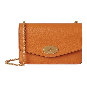 Mulberry Darley Small Grain Leather Handheld Crossbody Bag Shoulder Bag Women's Sunset Yellow