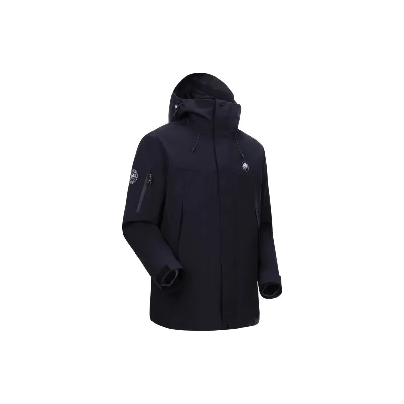Panda Carefree Play Series Warm Water-Resistant Rainproof Windproof Windbreaker Jacket Unisex-11
