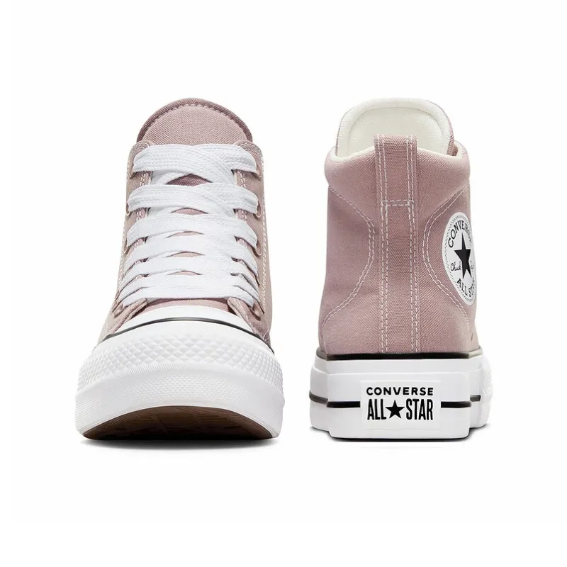 Converse Chuck Taylor All Star Slip Resistant Coverage High Top Canvas Shoes Women's Pink White-2