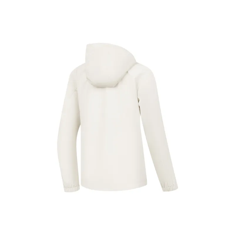 QIAODAN Trench Coat Jackets & Coats Women's Cream White-1