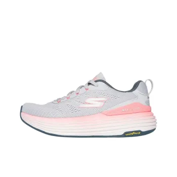 Skechers Max Cushioning Slip Resistant Breathable Rebound Low Top Casual Running Shoes Women's Gray Pink