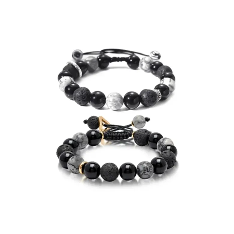 ZHONGLING Obsidian Bracelets Unisex-9