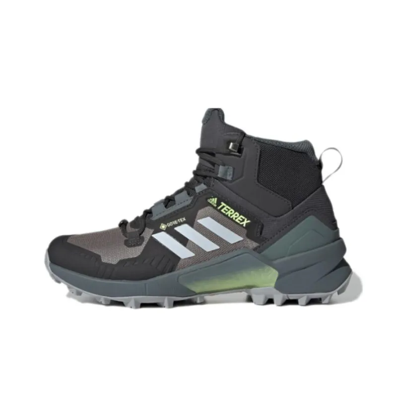 Adidas Terrex Swift R3 Mid Gore-Te Anti-Slip Wear-Resistant Mid-Top Hiking Shoes Women's Black Gray Color-0
