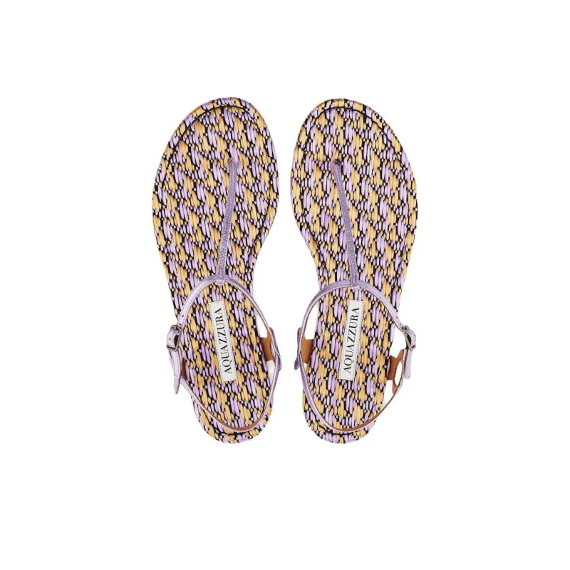 AQUAZZURA Almost Bare Strap Sandals Women's Purple-3