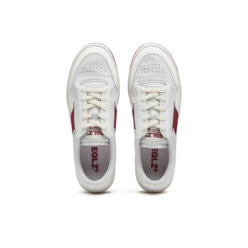 EQLZ EQUALIZER 1970 Lightweight Low Top Vintage Basketball Shoes Unisex Campus Red-3