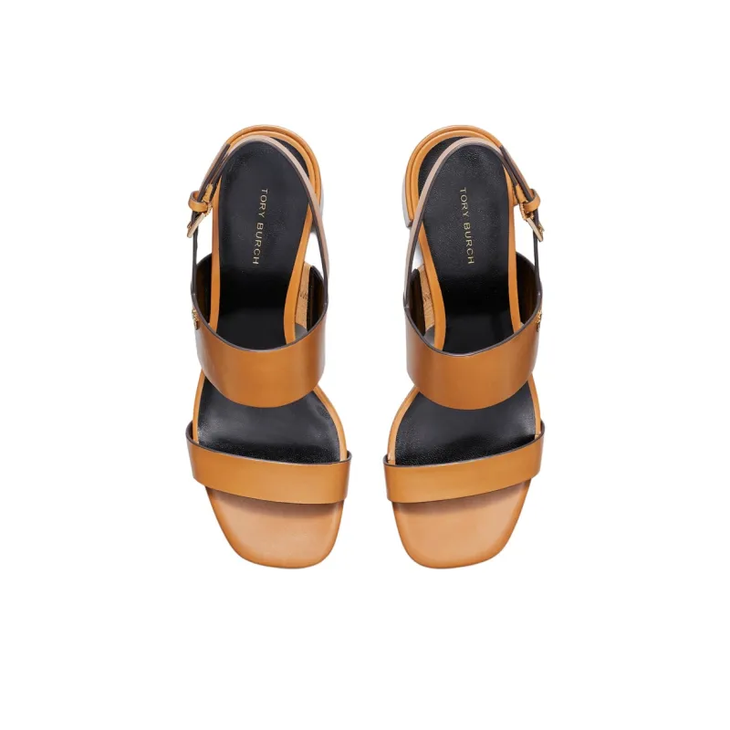 TORY BURCH One Strap Sandals 5cm Women's Brown-3