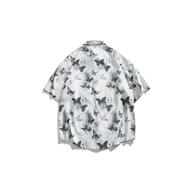 KRISTALIA Shirt Unisex Ink Wash Butterfly-1
