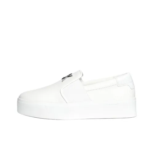 CALVIN KLEIN Low-Top Skateboard Shoes 4cm Women's White