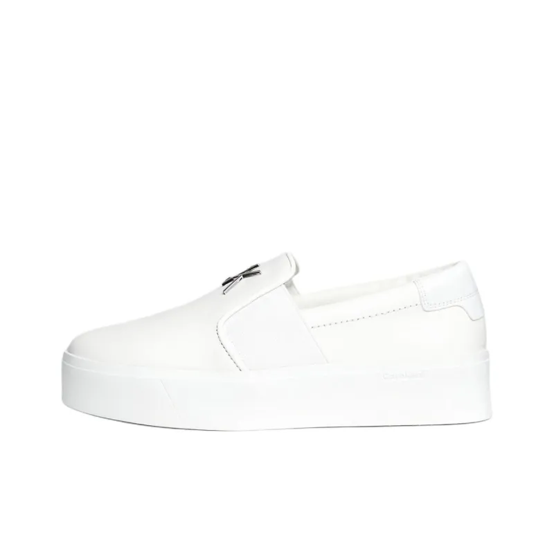 CALVIN KLEIN Low-Top Skateboard Shoes 4cm Women's White-0