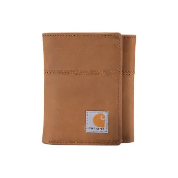 Carhartt Leather Wallet Unisex Brown