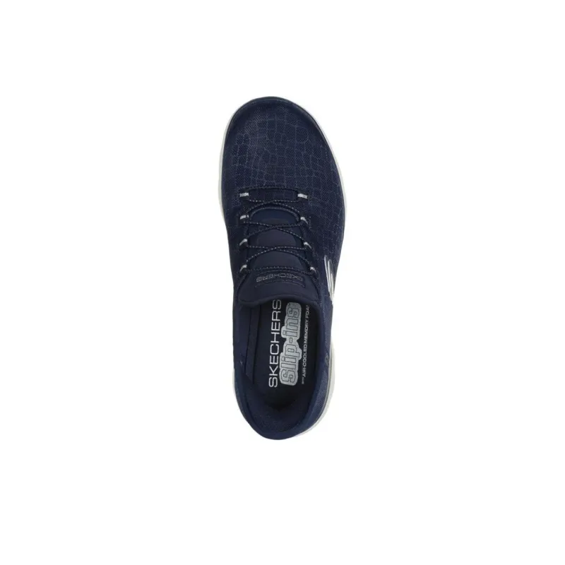 Skechers Slip Ins Anti Slip Wear Resistant Low Top Casual Running Shoes Women's Dark Blue-3