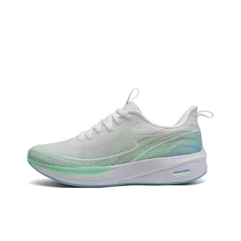 LPMX Cushioning Rebound Wear Resistant Breathable Low Top Running Shoes Unisex Sky Blue Green