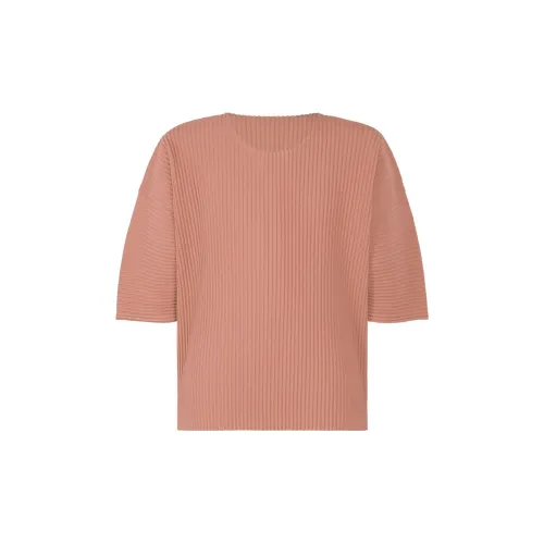 Homme Plissé Issey Miyake T-Shirts Men Dark Pink