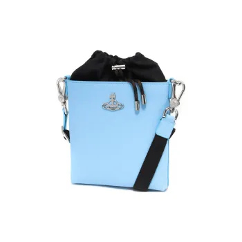 Vivienne Westwood Calfskin Crossbody Bag Shoulder Bag Women's Light Blue