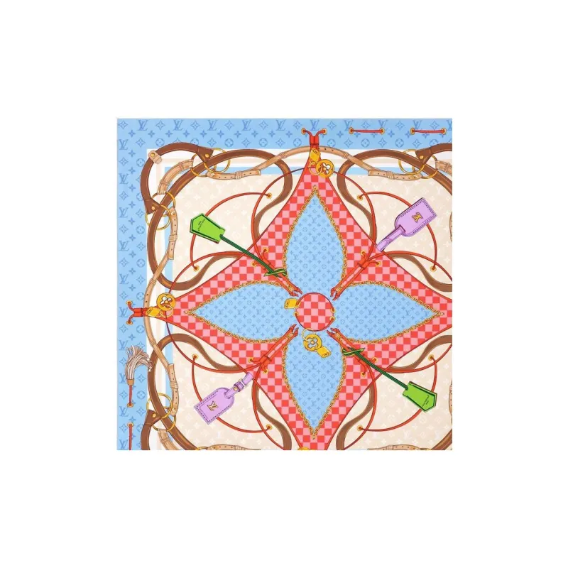 LOUIS VUITTON M94977 Flower And Straps Square 90-2