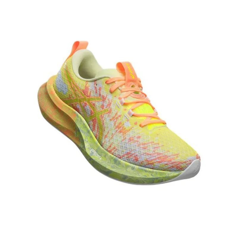 Asics NOOSA TRI 16 Breathable And Resilient Low Top Long Distance Running Running Shoes Men's Yellow Green-2