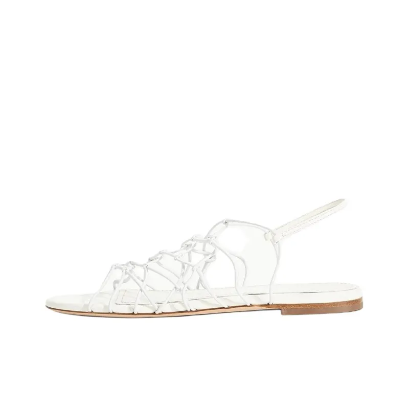 Staud Gio Strap Sandals Women's White-0