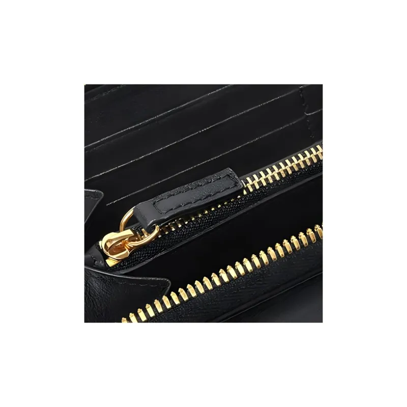 VERSACE MEDUSA BIGGIE Series Cow Leather Wallet Men's Black-2