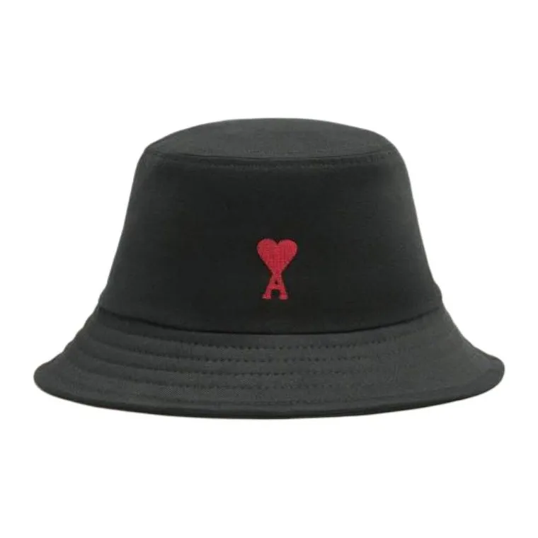 Ami Paris Ami De Coeur Embroidered Bucket Hat-1