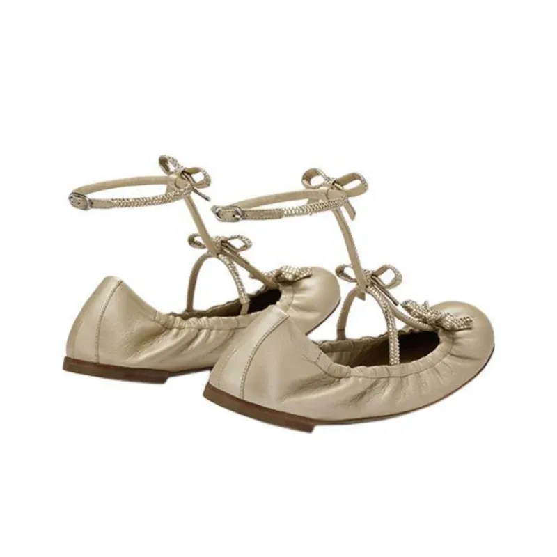 RENE CAOVILLA Caterina Casual Single Shoes Women's Beige-3