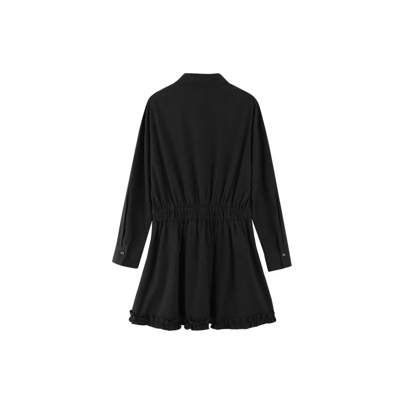 LEDIN Long Sleeved Dresses Women's Black-1