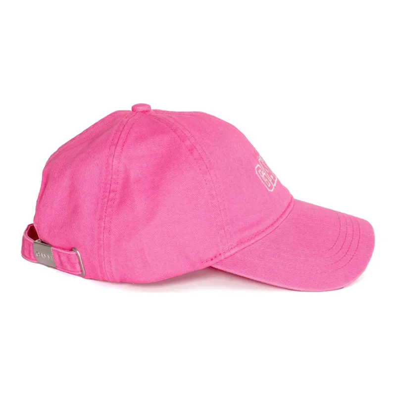 GANNI Logo Embroidered Baseball Cap-3