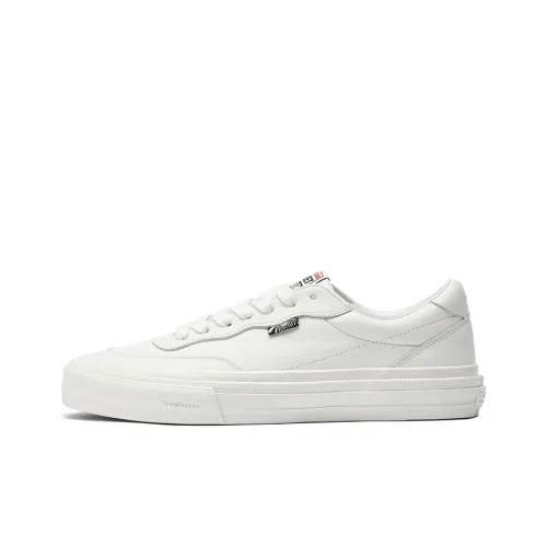 Vision Street Wear Flat Top Skateboard Shoes Unisex Low-Top White