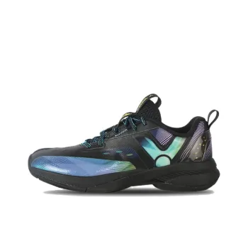 VICTOR Anti Slip Wear Resistant Low Top Badminton Shoes Unisex Black Purple