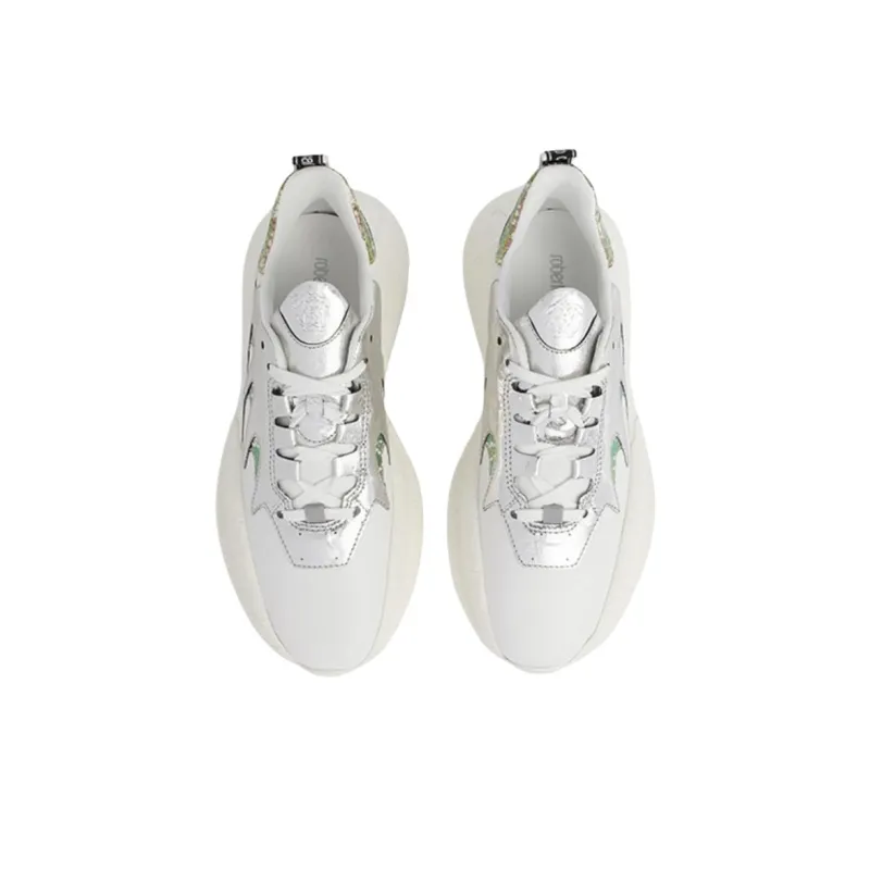 Roberto Cavalli Low-Top Casual Shoes Women's Silver-4