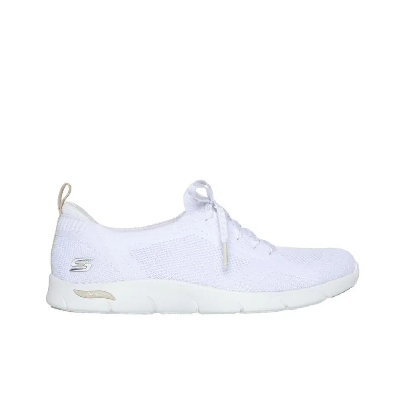 Skechers ARCH FIT REFINE Anti-Slip Wear-Resistant Low-Top Casual Shoes Women's White-1