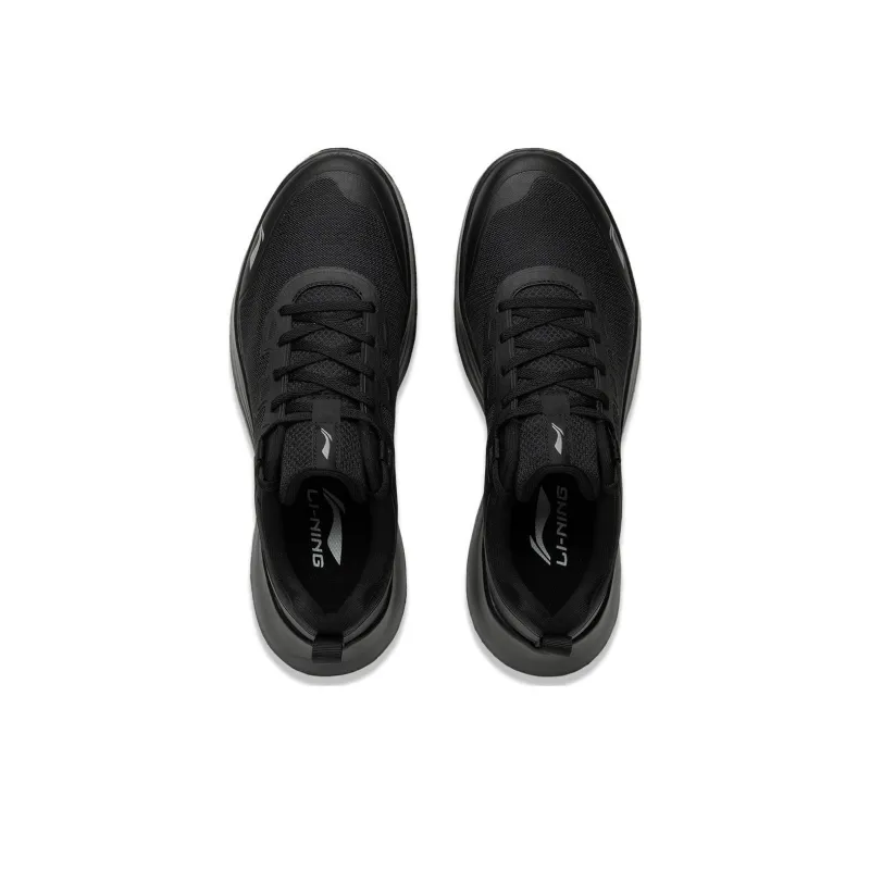 LiNing Light String Cushioning, Slip Resistant, Abrasion Resistant, Lightweight Low Top Running Shoes Men's Black-2
