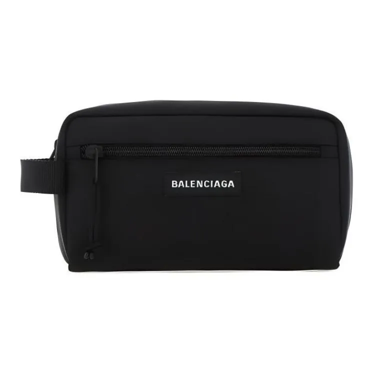 Balenciaga Explorer Fabric Toiletry Bag Men's Black-1