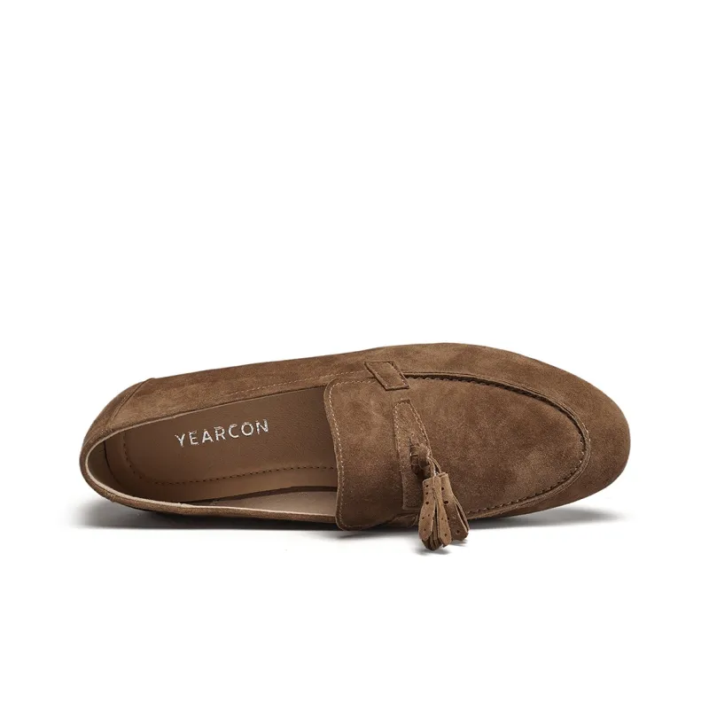 YEARCON Loafers Women's Cameo Brown/Green-2