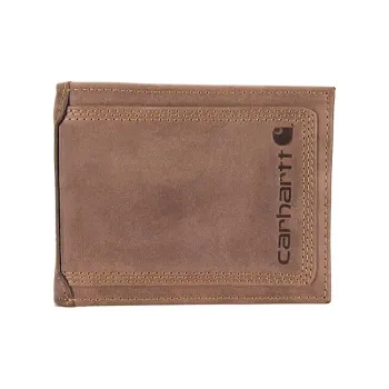 Carhartt Top Grain Cow Leather Passport Holder Regular Men's Brown