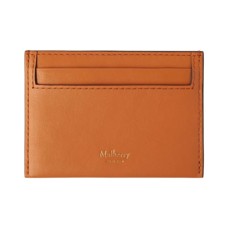 Mulberry Grained Leather Credit Card Holder Card Case Regular Women's Sunset Yellow-0