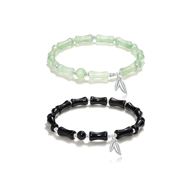 Jodie&Kevin Colored Glaze Jade Bracelets Unisex-7