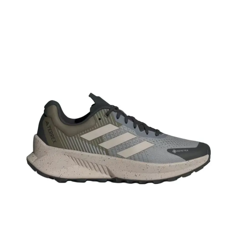Adidas Terrex Soulstride Flow Gore Tex Charcoal Solid Grey Wonder Beige Olive Strata-1