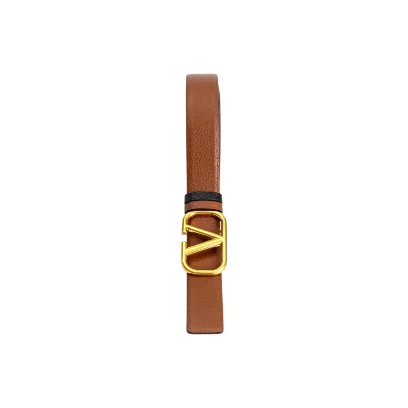 Valentino Cow Leather Belts Men's Brown -2