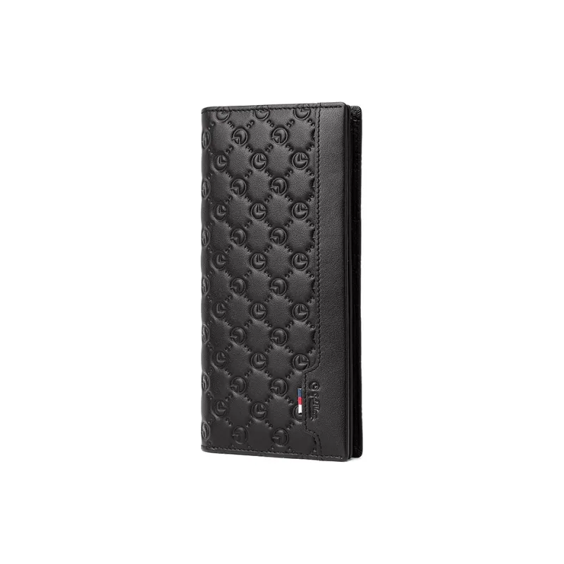 GOLDLION Cow Leather Long Wallets Regular Men's Black-2