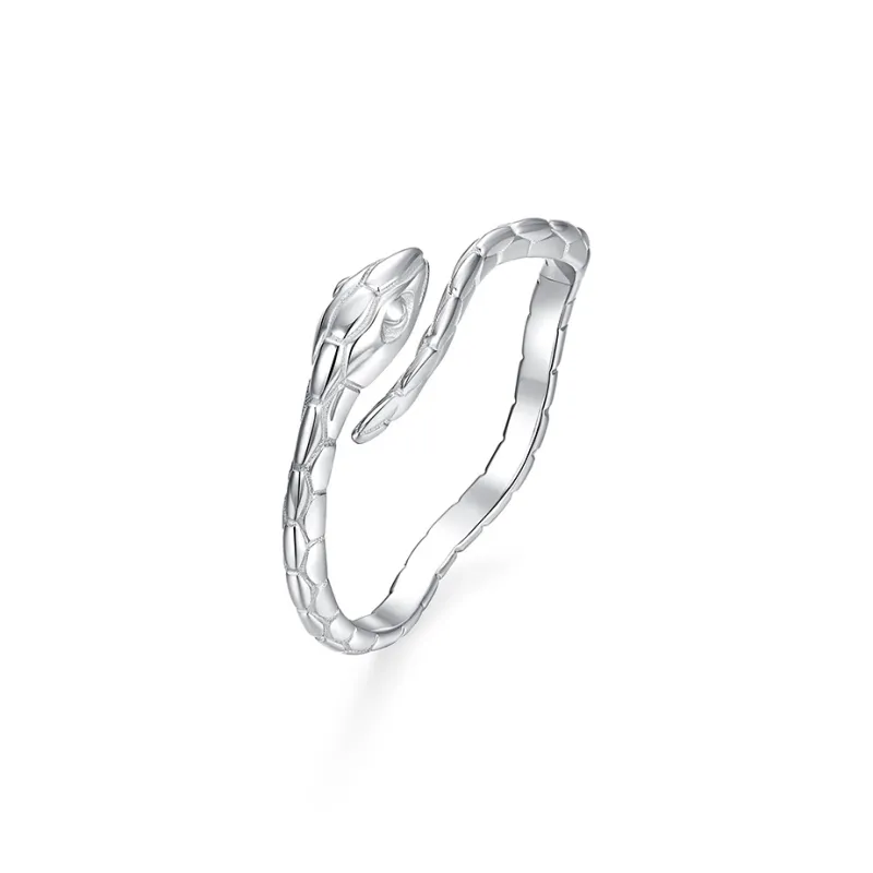 KADER 925 Sterling Silver Rings Women's Silver White, Box Good Luck-0