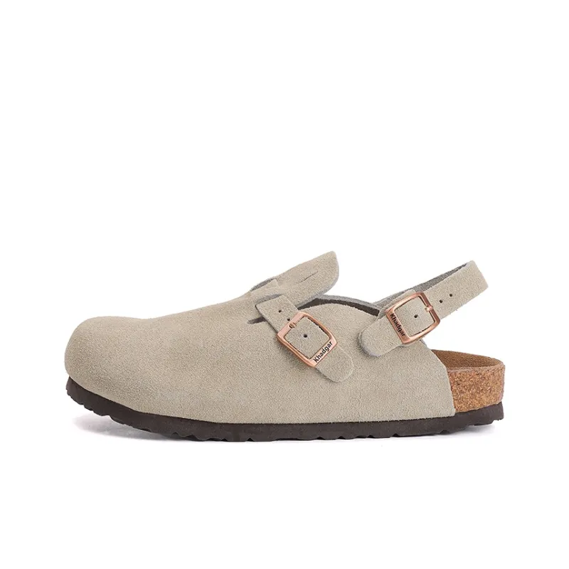 Khadgar Mules Slip on Shoes With Partial Coverage, Reversible, Birkenstock, Cork Soft Sole Closed Toe Slippers Unisex-17