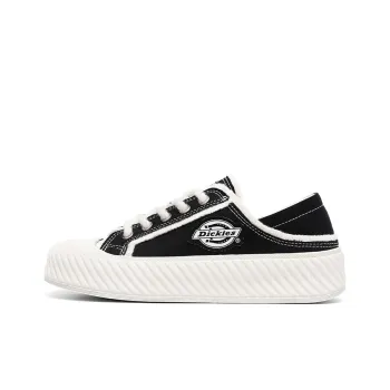 Dickies 100th Anniversary Anti Slip Wear Resistant Lightweight Breathable Low Top Canvas Shoes Unisex Black White